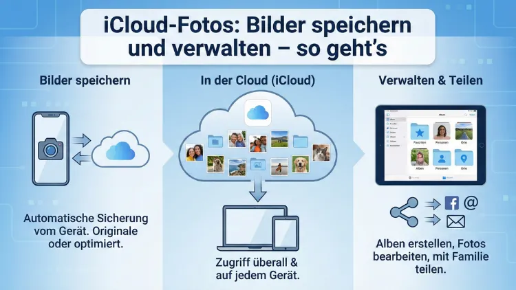 iCloud-Fotos: Bilder speichern und verwalten – so geht’s