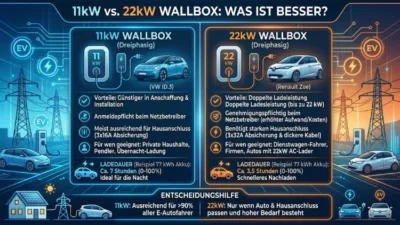 11kW oder 22kW Wallbox: Was ist besser? Einfach erklärt