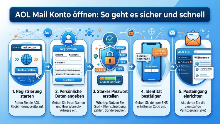 AOL Mail Konto öffnen: So geht es sicher und schnell