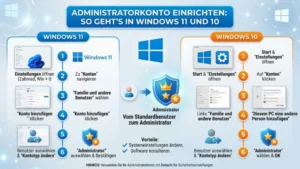 Administratorkonto einrichten: So geht’s in Windows 11 und 10