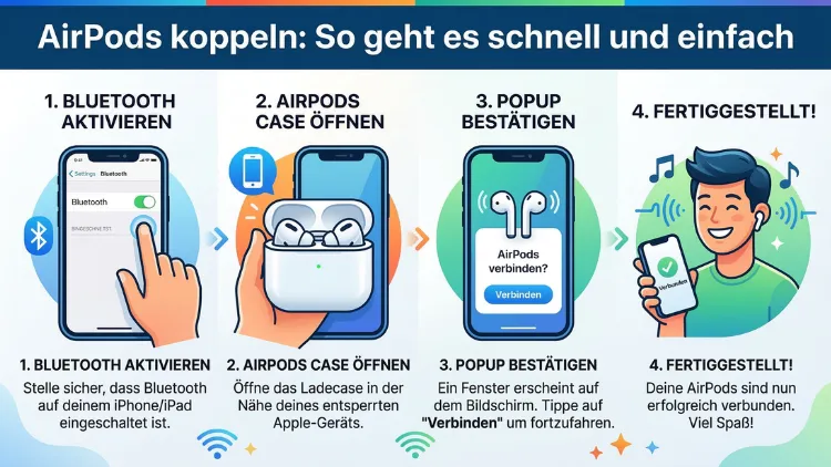 AirPods koppeln: So geht es schnell und einfach