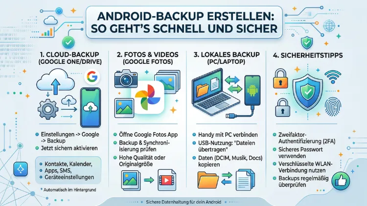 Android-Backup erstellen: So geht’s schnell und sicher