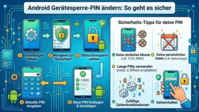 Android Gerätesperre-PIN ändern: So geht es sicher