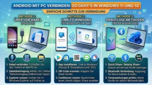 Android mit PC verbinden: So geht’s in Windows 11 und 10
