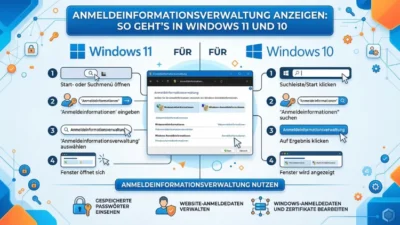 Anmeldeinformationsverwaltung anzeigen: So geht’s in Windows 11 und 10