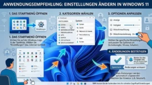 Anwendungsempfehlung: Einstellungen ändern – so geht’s in Windows 11