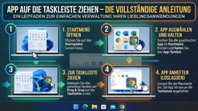 App auf die Taskleiste ziehen – Die vollständige Anleitung