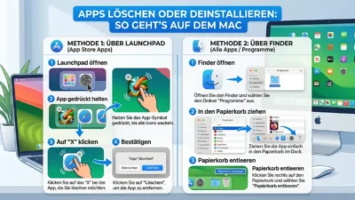 Apps löschen oder deinstallieren: So geht’s auf dem Mac