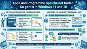 Apps und Programme Speicherort finden: So geht’s in Windows 11 und 10