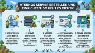Aternos Server erstellen und einrichten: So geht es richtig