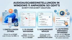 Audioausgabeeinstellungen in Windows 11 anpassen: So geht’s
