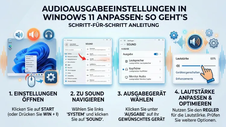 Audioausgabeeinstellungen anpassen Windows 11: So geht’s
