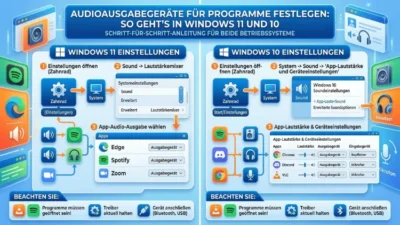 Audioausgabegeräte für Programme festlegen: So geht’s in Windows 11 und 10