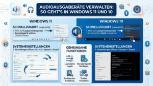 Audioausgabegeräte verwalten: So geht’s in Windows 11 und 10