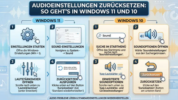 Audioeinstellungen zurücksetzen: So geht’s in Windows 11 und 10