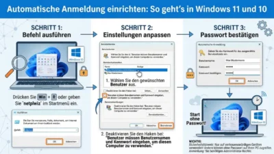 Automatische Anmeldung einrichten: So geht’s in Windows 11 und 10