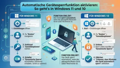 Automatische Gerätesperrfunktion aktivieren: So geht’s in Windows 11 und 10