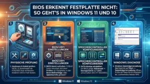BIOS erkennt Festplatte nicht: So geht’s in Windows 11 und 10
