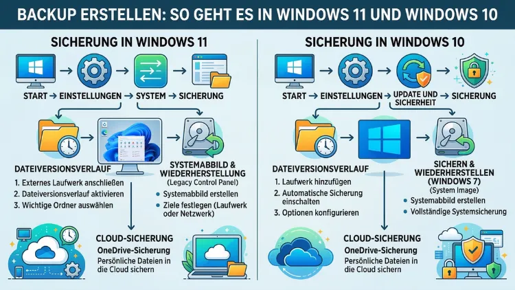 Backup erstellen: So geht es in Windows 11 und Windows 10