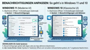Benachrichtigungen anpassen: So geht’s in Windows 11 und 10