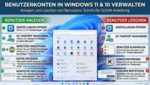 Benutzer anlegen und löschen: So geht’s in Windows 11 und 10