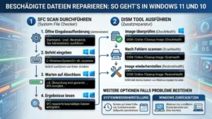 Beschädigte Dateien reparieren: So geht’s in Windows 11 und 10
