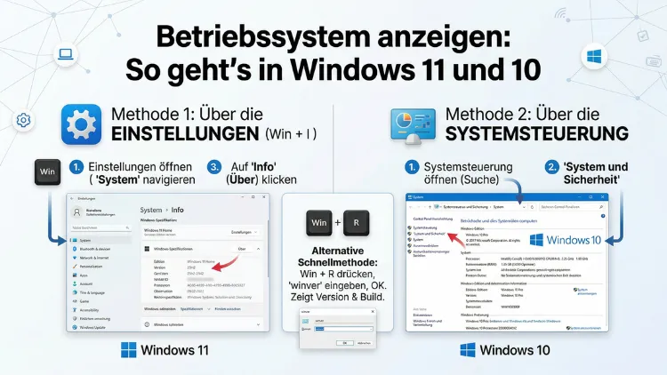 Betriebssystem anzeigen: So geht’s in Windows 11 und 10