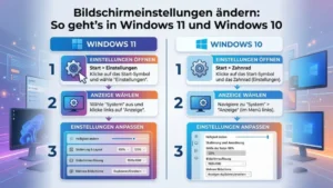 Bildschirmeinstellungen ändern: So geht’s in Windows 11 und Windows 10