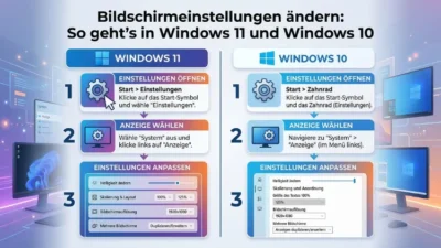 Bildschirmeinstellungen ändern: So geht’s in Windows 11 und Windows 10