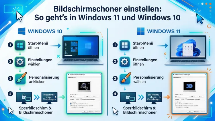 Bildschirmschoner einstellen: So geht’s in Windows 11 und Windows 10