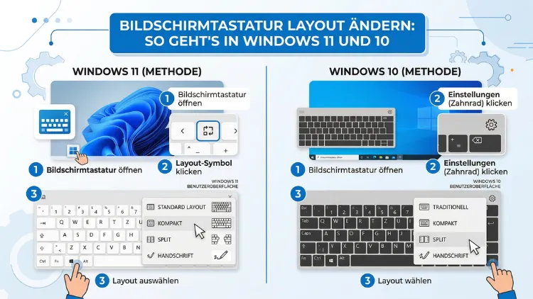 Bildschirmtastatur Layout ändern: So geht’s in Windows 11 und 10