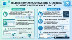 Bildschirmtastatursymbol in Taskleiste anzeigen: So geht’s in Windows 11 und 10
