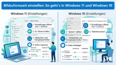 Bildschirmzeit einstellen: So geht’s in Windows 11 und 10