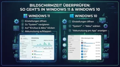 Bildschirmzeit überprüfen: So geht’s in Windows 11 und Windows 10