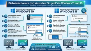 Bildwiederholrate (Hz) einstellen: So geht’s in Windows 11 und 10