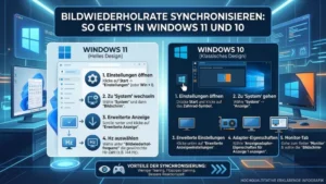 Bildwiederholrate synchronisieren: So geht’s in Windows 11 und 10