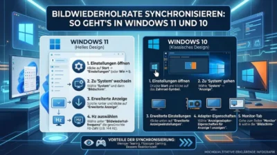 Bildwiederholrate synchronisieren: So geht’s in Windows 11 und 10