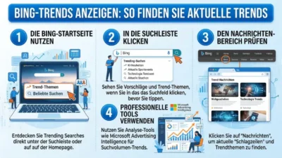 Bing-Trends anzeigen: So finden Sie aktuelle Trends