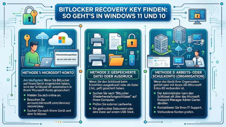 BitLocker Recovery Key finden: So geht’s in Windows 11 und 10