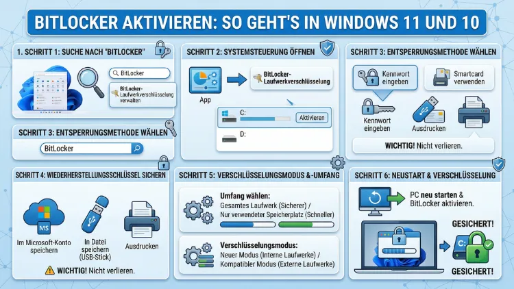 BitLocker aktivieren: So geht’s in Windows 11 und 10