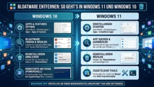 Bloatware entfernen: So geht’s in Windows 11 und Windows 10