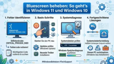 Bluescreen beheben: So geht’s in Windows 11 und Windows 10