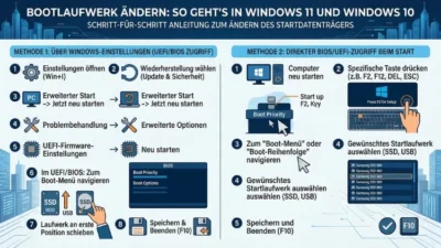 Bootlaufwerk ändern: So geht’s in Windows 11 und Windows 10