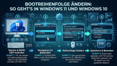 Bootreihenfolge ändern: So geht’s in Windows 11 und Windows 10