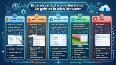 Browserverlauf wiederherstellen: So geht es in allen Browsern