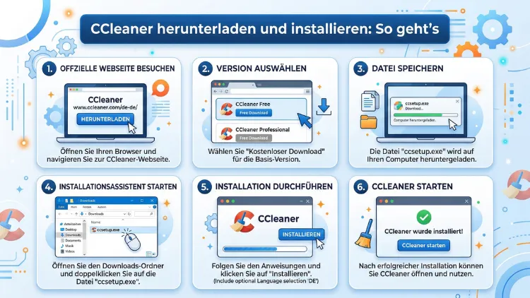 CCleaner herunterladen und installieren: So geht’s
