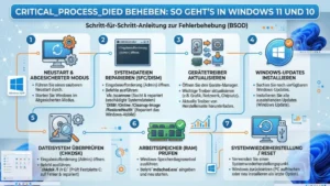 CRITICAL_PROCESS_DIED beheben: So geht’s in Windows 11 und 10