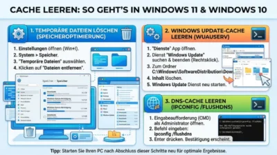 Cache leeren: So geht’s in Windows 11 und Windows 10