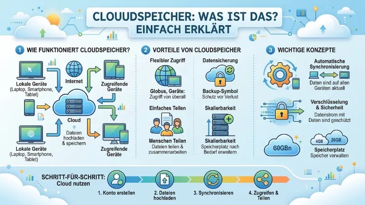 Cloudspeicher: Was ist das? Einfach erklärt