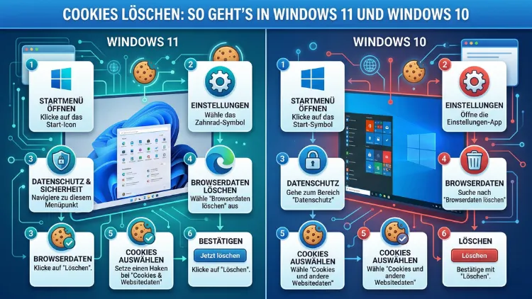 Cookies löschen: So geht’s in Windows 11 und Windows 10